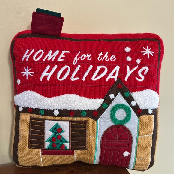 no brand listed Other - HOME FOR THE HOLIDAYS KNITTED PILLOW